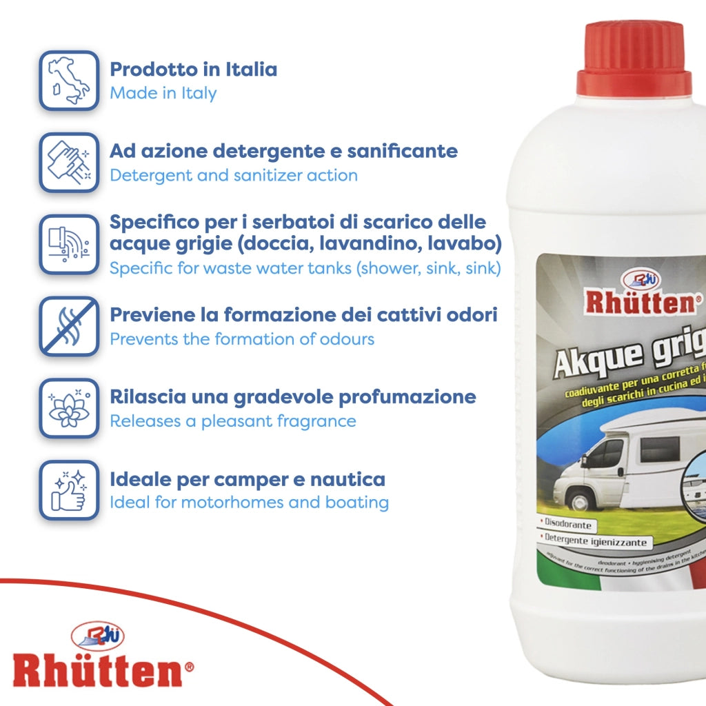 LIQUIDO DISODORANTE AKQUE GRIGIE 1L CAMPER.