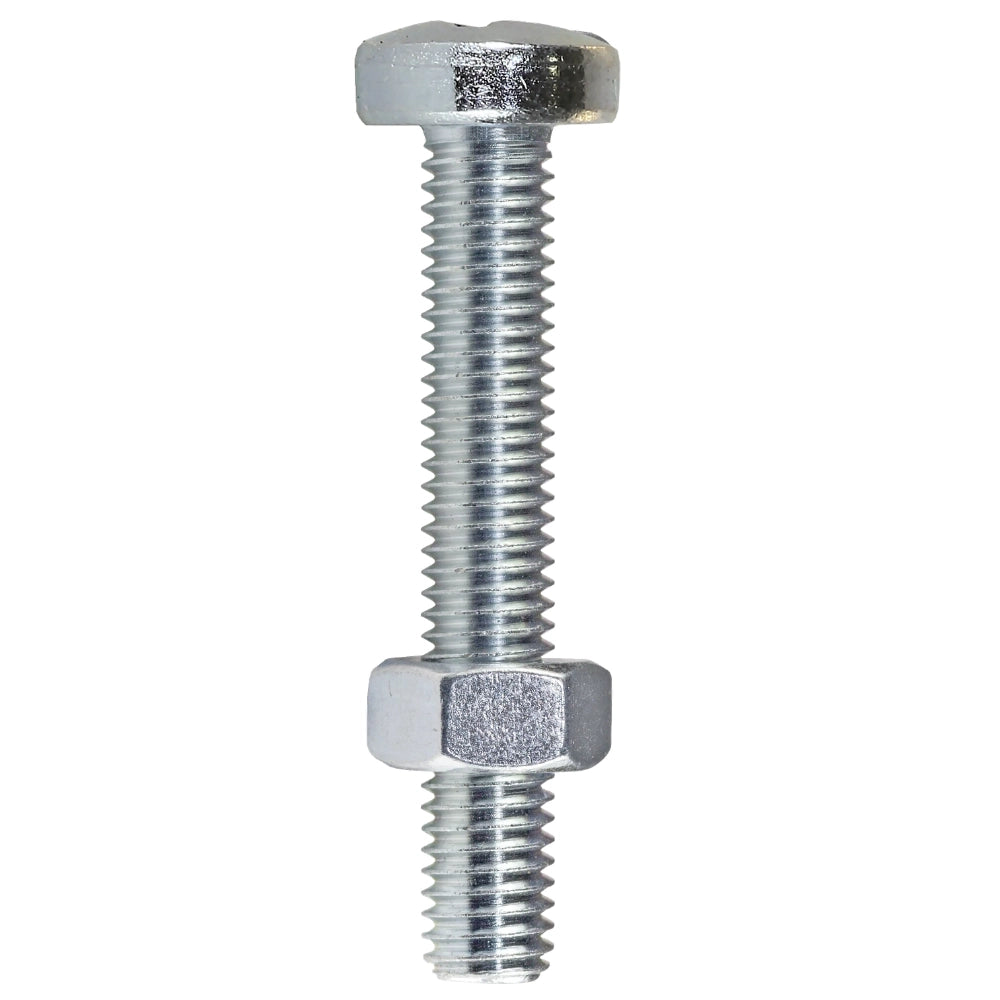 Viti metriche tcb 4x40 con dado per fissaggi meccanici pezzi 25