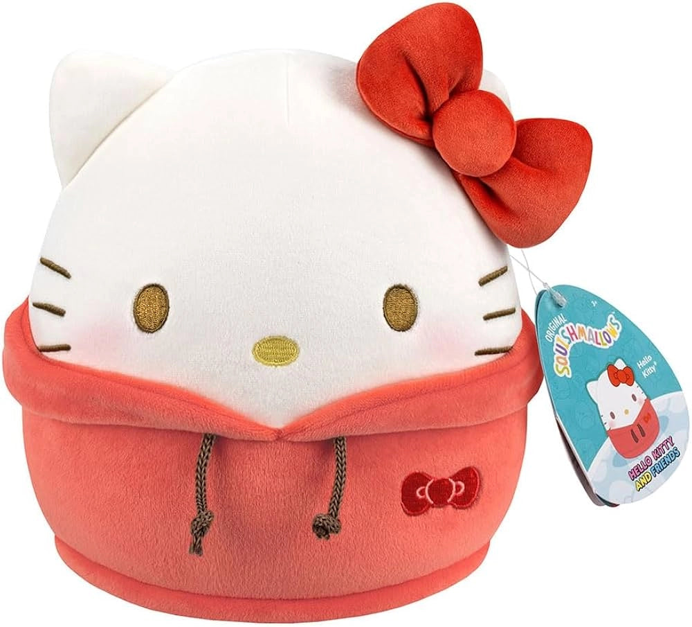 Squishmallows Peluche 20 cm Hello Kitty and friends Hello Kitty, Jazwares,Eta 3+