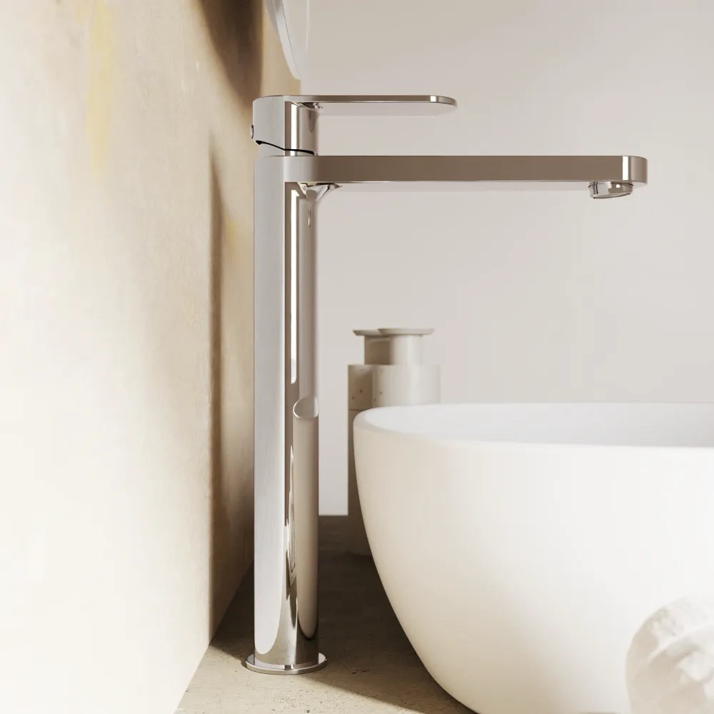 Set miscelatori lavabo alto bidet miscelatore esterno vasca cromato | Margot