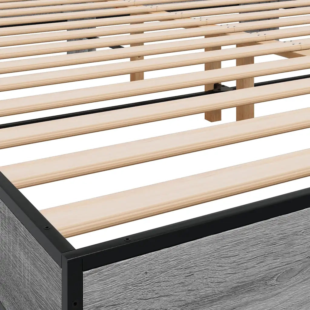 Giroletto Grigio Sonoma 200x200 cm in Legno Multistrato Metallo 3280220
