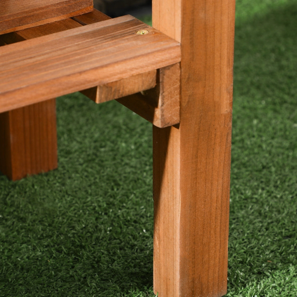 Hochbeet con spalier e scaffale ¨C zephmum ¨C legno massello marrone 79x29x130 cm