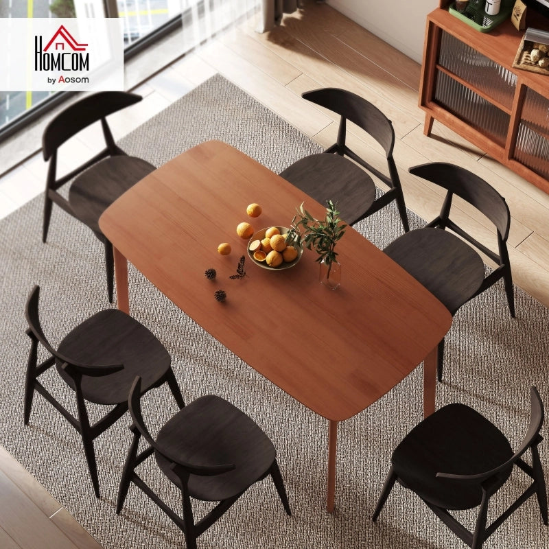 Tavolo da pranzo - stile country - superficie laccata - 150x80 cm - marrone - legno