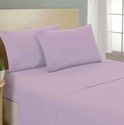 Lenzuolo letto sotto con angoli 100% puro cotone Made in Italy tinta unita Rosa - 1 Piazza e mezza francese
