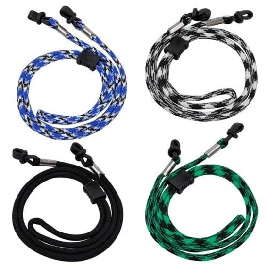 Set di Occhiali da Sole da 4 - Cinturini Antiscivolo per Occhiali - Cinturini per Occhiali Adattabili - Cinturini in Poliestere Duraturo - Leggeri - Presa Fidata - Cinturino per Occhiali