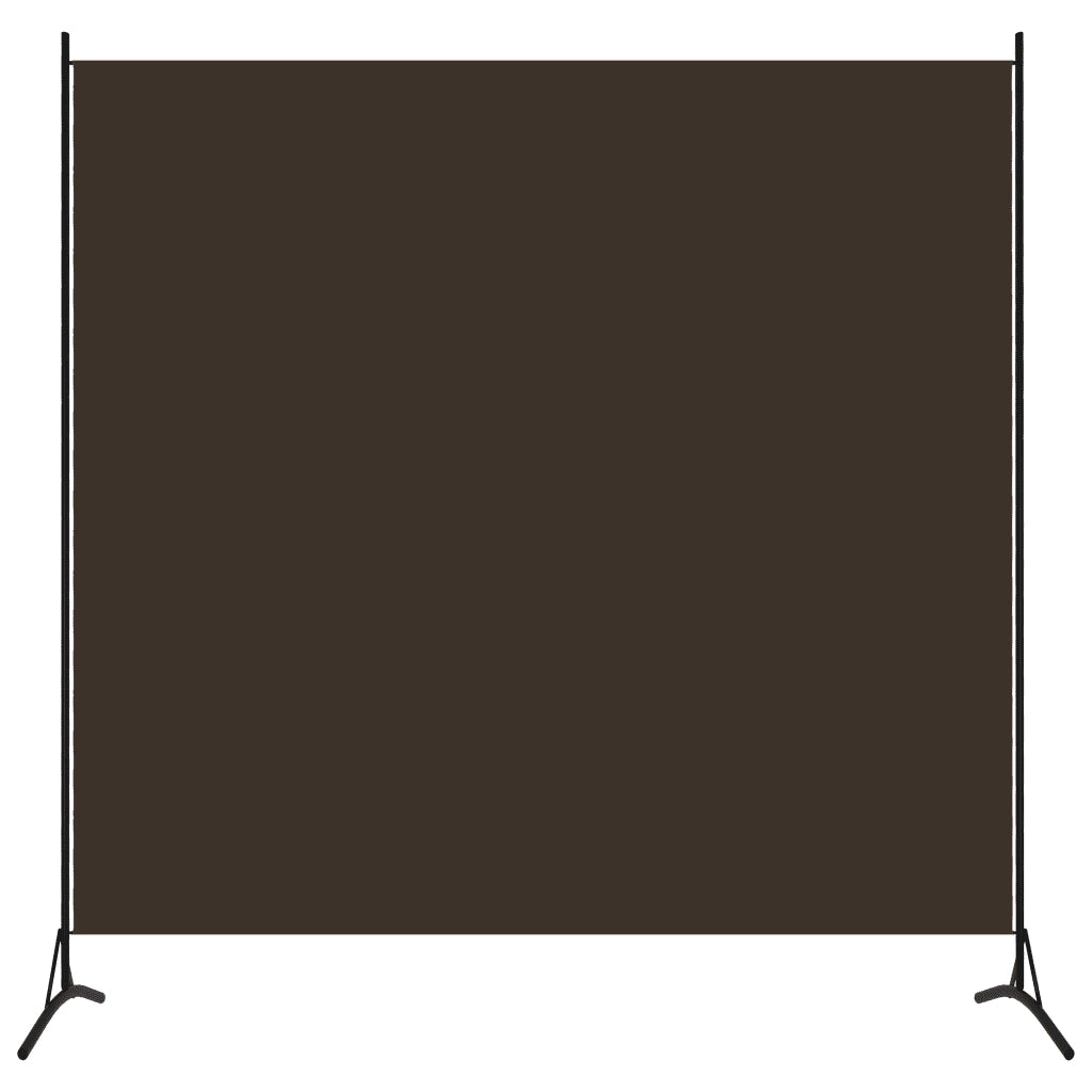 Paravento Marrone 175x180 cm in Tessuto