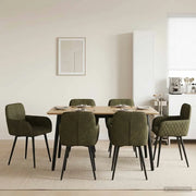 Sedie da pranzo 6 pcs Pelle Scamosciata Sintetica 3428236
