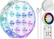Luce a LED per Piscina a Scavo con Controllo Remoto - Illuminazione Acquatica Ricaricabile - Luce Super Brillante Magnetica - 1 Pacchetto