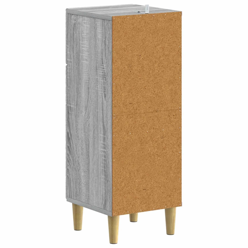Mobiletto da Bagno DELFT Sonoma grigio 30 x 31 x 80 cm 897051
