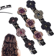 Set di tre cristalli per capelli - Accessori per capelli con strass per donne