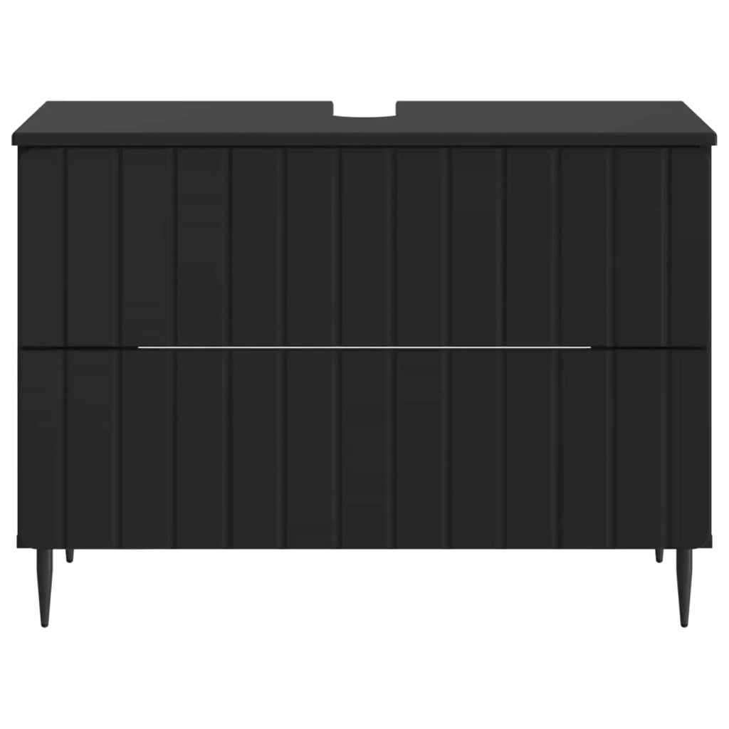 Armadio per Lavabo da Bagno ZWOLLE Nero 82 x 41 x 58,5 cm 896356