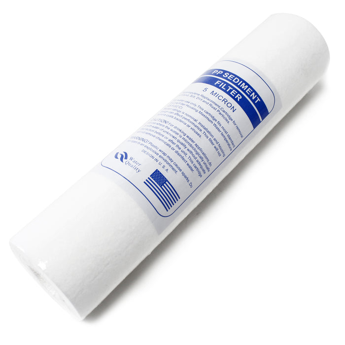 Naturewater Filtro dell'acqua a 2 livelli TR202 con cartucce filtranti 254 mm, con rubinetto