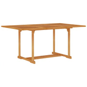 Tavolo da Giardino 150x90x75 cm in Legno Massello di Teak cod mxl 34098