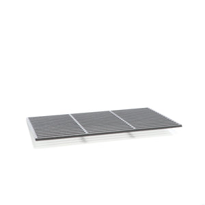 Griglia rettangolare in ghisa 60 x 40 cm per barbecue a carbone e a gas