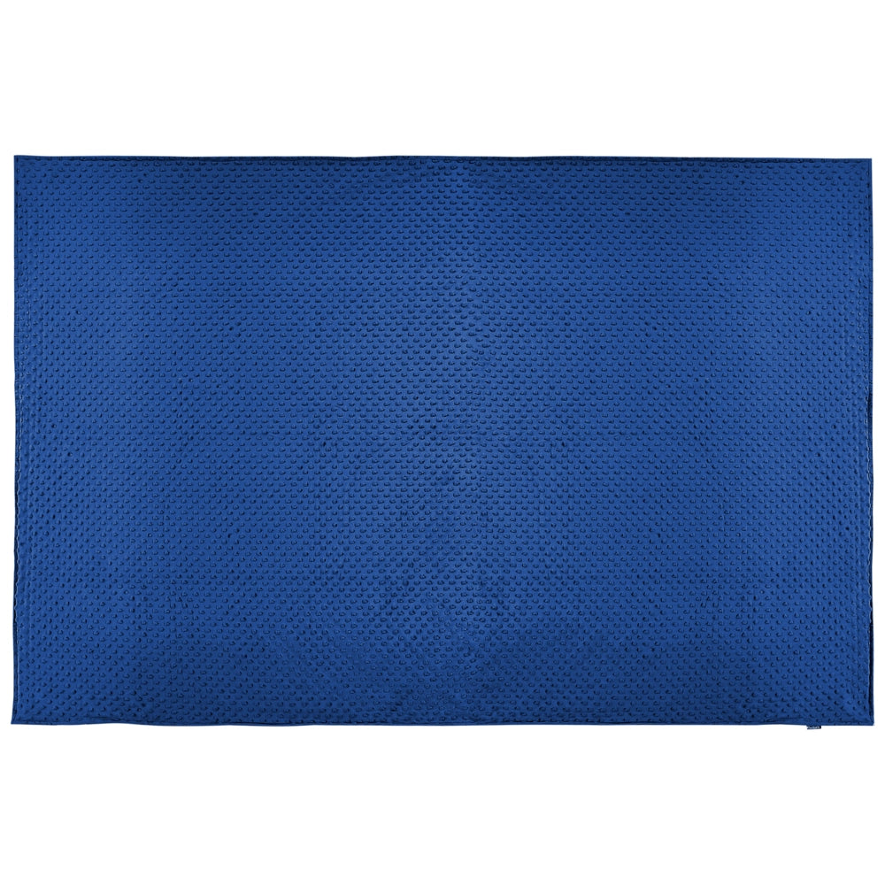 Copripiumino per coperta ponderata Blu Marino Tessuto poliestere 135 x 200 cm Motivo a pois Design moderno Tessile camera da letto