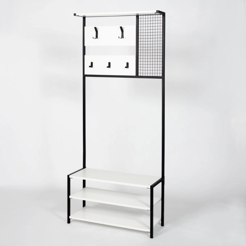 Scaffale ingresso Nomad colore bianco