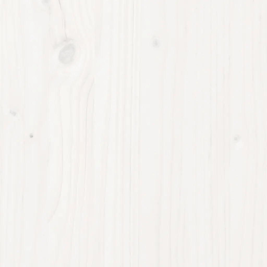 Giroletto-Struttura Letto Bianco in Legno Massello 140x190 cm 783630