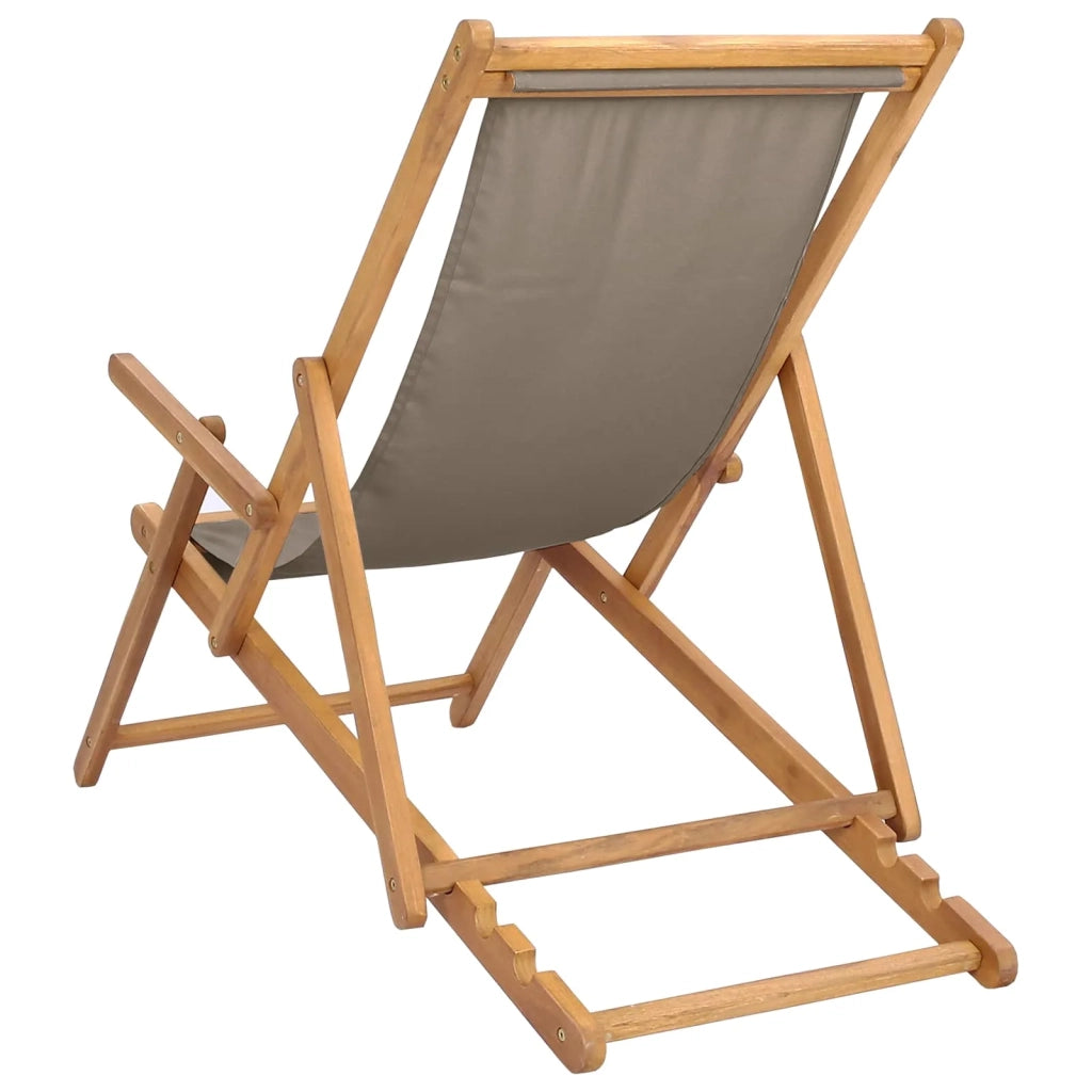 Sedia da spiaggia Tortora Legno di teak solido