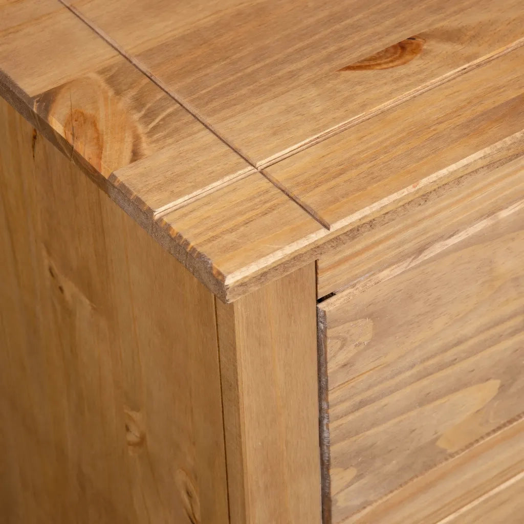 Credenza 80x40x83 cm in Legno Massello di Pino Panama Range 282655
