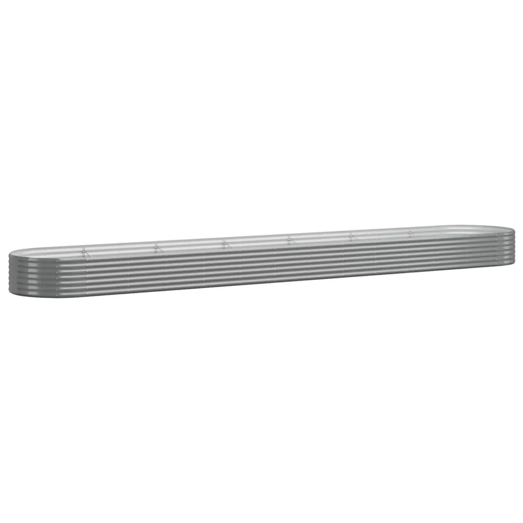 Letto Giardino Acciaio Zincato 544x100x36cm Grigio 319014