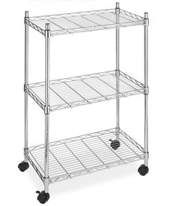 SCAFFALE ACCIAIO "AMERICA" 3 RIPIANI - 35X60X83H