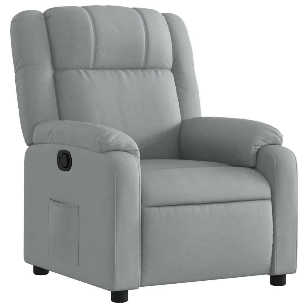 Poltrona reclinabile in Tessuto Grigio Chiaro 3206200