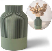 Vaso Decorativo Scandinavo 20 cm – Vaso Decorativo Onbreekbaar con Struttura 3D – Vaso Moderno per Fiori Freschi e Fiori Secchi