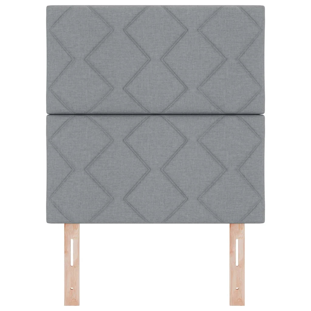 Testiera Grigio chiaro 80 cm Tessuto 3337873