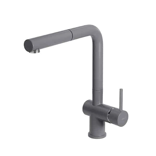 Rubinetto Miscelatore Cucina Elleci Stream Plus Metaltek Grigio Titanium MMKSTP73
