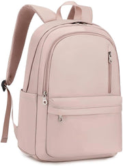 Borsa da spalla flessibile in nylon per uomo e donna – leggera, grande, moda e unisex – borsa per studenti, viaggi, lavoro e uso quotidiano (rosa)