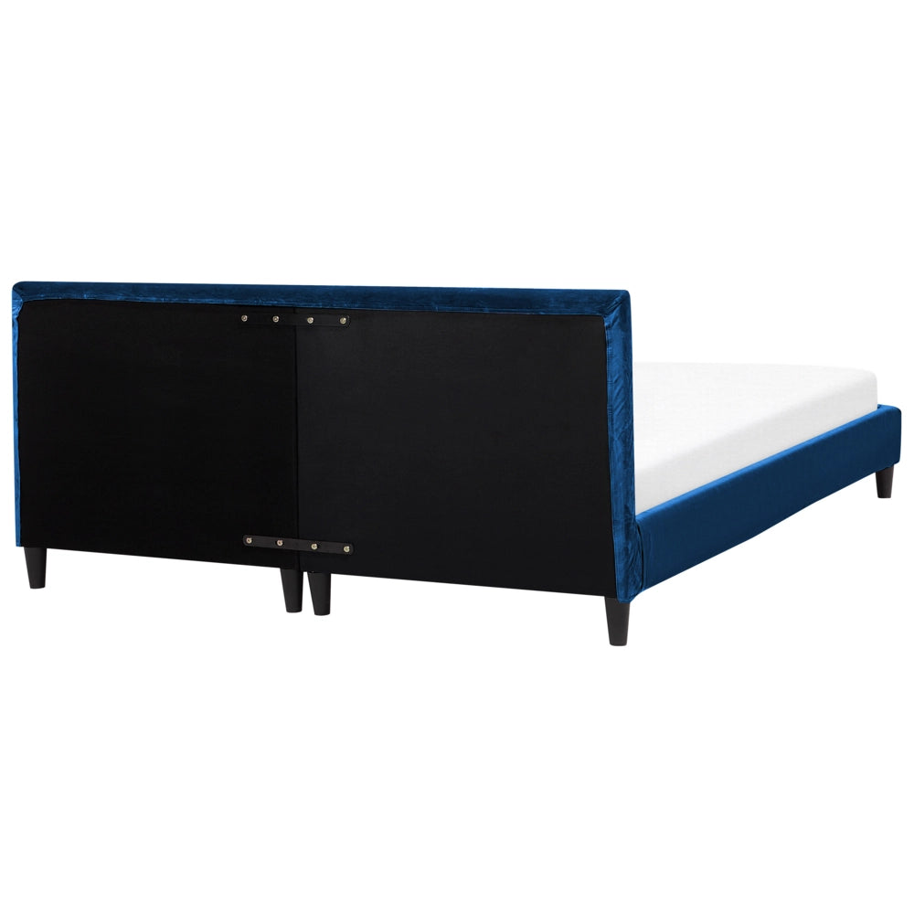Copri Letto Velluto Blu per Letto 180 x 200 cm Sfoderabile Lavabile