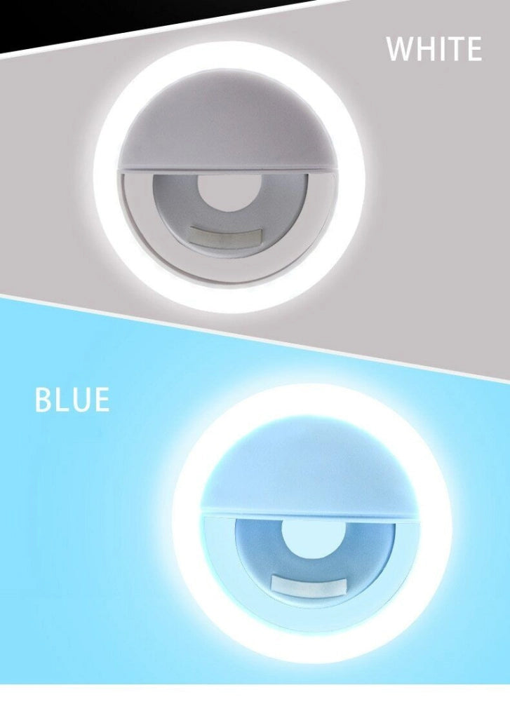 ANELLO LUMINOSO A LED PER SELFIE TIK TOK LUCE RING LIGHT TELEFONO RICARICABILE