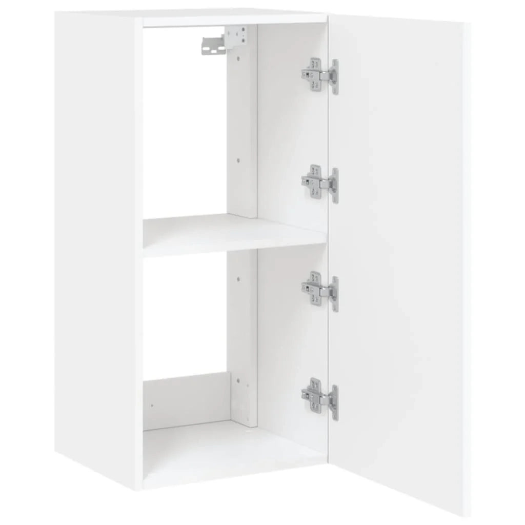 Mobile TV multimediale mensola TV credenza mobile TV sala da pranzo soggiorno camera da letto montaggio a parete con luci LED 40,5 x 35 x 80 cm bianco 02_0027886