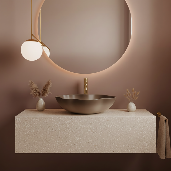 Lavabo Da Appoggio Rea Pearl Ombre