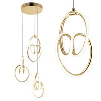 Lampada A Sospensione Led G082-3cpr Gold