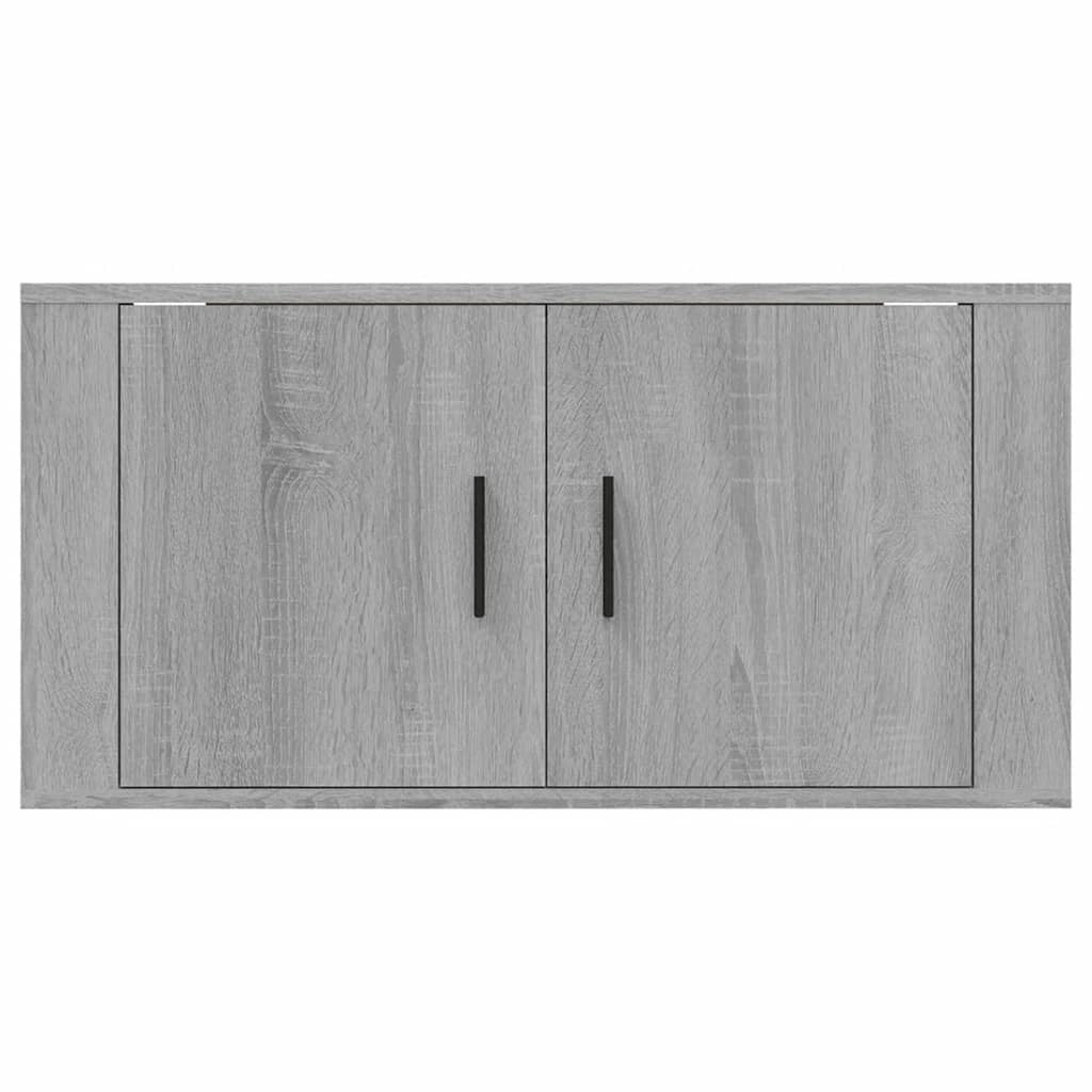 Mobile TV multimediale scaffale TV mobile TV credenza TV sala da pranzo soggiorno camera da letto a parete Sonoma 80 x 34,5 x 40 cm grigio 02_0028193