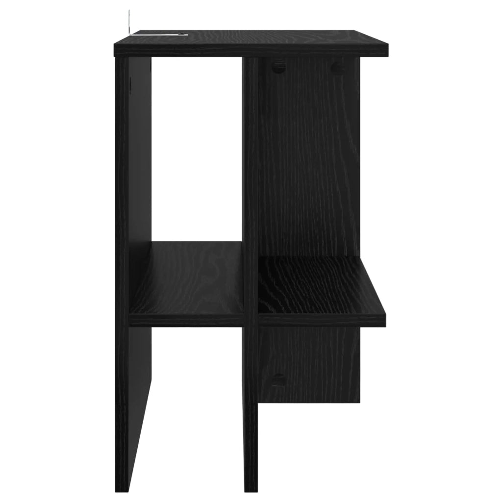 Tavolino da salotto Rovere Nero 40 x 30 x 49 cm 8001065