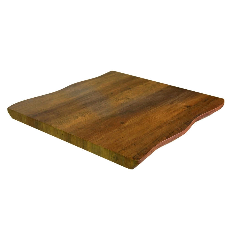 Top Tavolo Legno Canberra Noce Quadro Cm 70x70x4