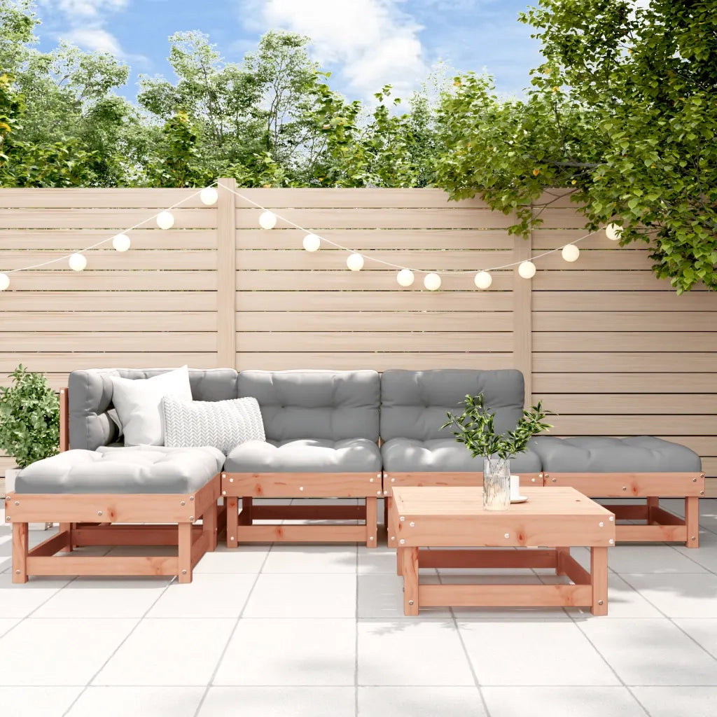 Set Divani Giardino 6 pz con Cuscini Legno Massello di Douglascod mxl 76501