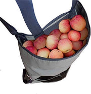 Sacca per la raccolta frutta - Borsa per la raccolta frutta grande - Tela di Oxford robusta - Sacchetto di stoccaggio verde - Borsa regolabile - Apertura ampia - Borsa per la raccolta frutta