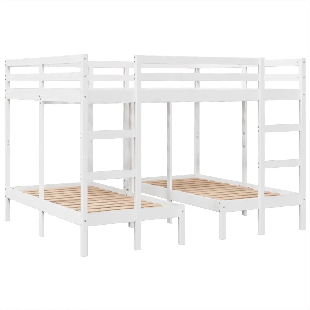 Giroletto Castello Triplo Bianco 160x200/80x160cm Massello Pino
