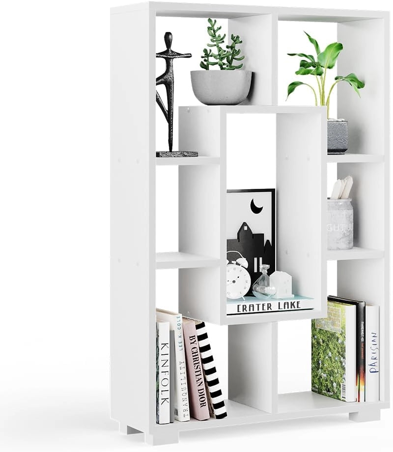Scaffale Domus, Bianco, 60.2 x 90 cm 7 scomparti, utilizzabile per una suddivisione flessibile degli spazi e per la conservazione