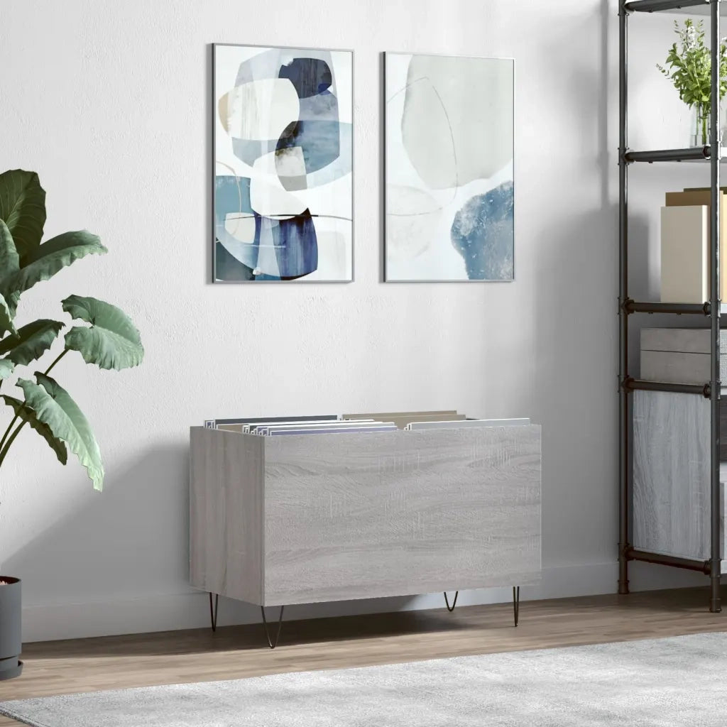 Mobile Porta Dischi Grigio Sonoma 74,5x38x48 Legno Multistrato CFW8288572