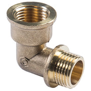 Raccordo a gomito in ottone 1" maschio/femmina