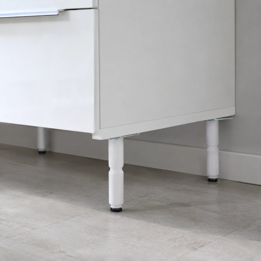 PIEDINO PER MOBILI cm 20 bianco - BricoGo