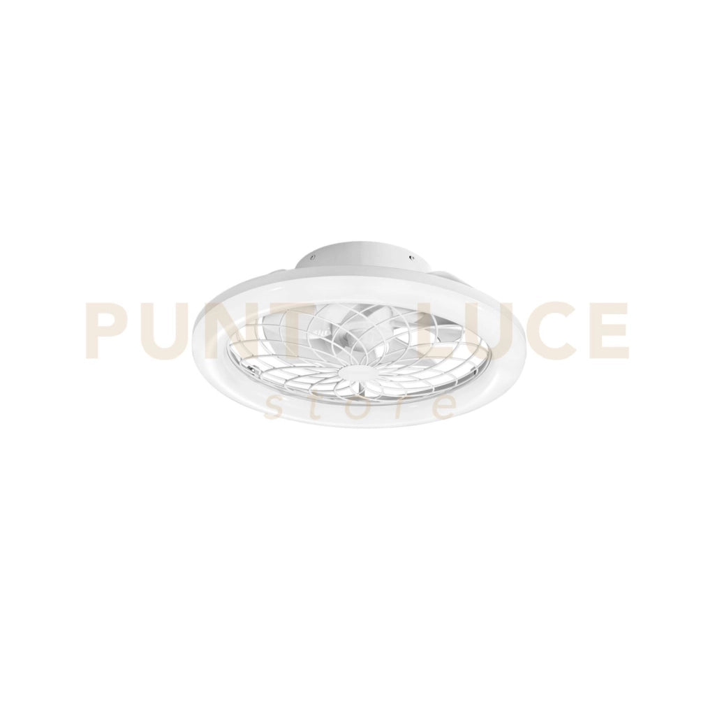 PLAFONIERA LED VENTILATORE ETESIA BIANCO 40W 5500LM CCT 3000K Luce calda,4000K Luce naturale,6500K Luce fredda CON TELECOMANDO RF 49X17CM