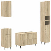 Set di Mobili da Bagno da 4 Pezzi ZWOLLE Rovere Sonoma 3417920