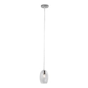 Talisker Sospensione Tonda in Vetro Cristallo E14 IP20 - Lampadario a Luce Diretta in Vetro Lavorato a Mano per Interni - Rossini Group
