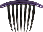 Comb con Verniciatura a Fiamma con Accenti Francesi in Acciaio Nero