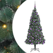 Albero di Natale artificiale preilluminato-Albero Natalizio con set di palline 759090